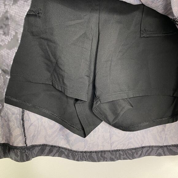 Annika Cutter & Buck Black Grey Printed Activewear Mini Skirt Women's Size 8 - Picture 5 of 9